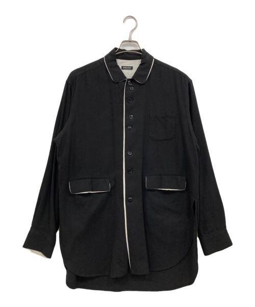 UNDERCOVERISM（アンダーカバーイズム）UNDERCOVERISM (アンダーカバーイズム) ランダムボタンフキダシロングシャツ ブラック サイズ:2の古着・服飾アイテム