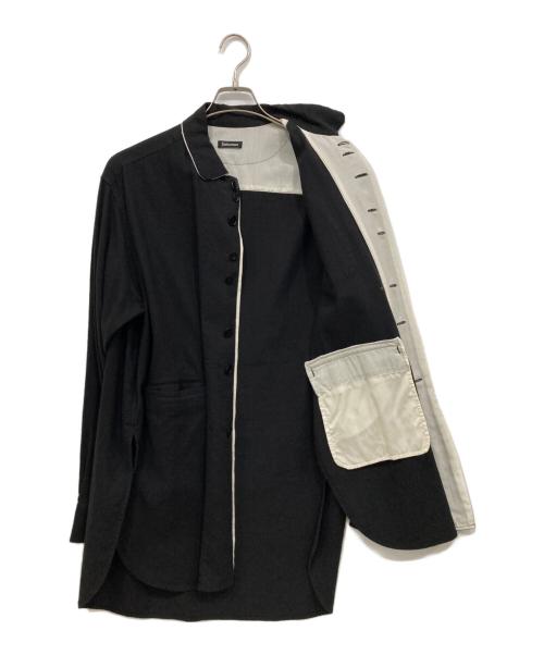 UNDERCOVERISM（アンダーカバーイズム）UNDERCOVERISM (アンダーカバーイズム) ランダムボタンフキダシロングシャツ ブラック サイズ:2の古着・服飾アイテム