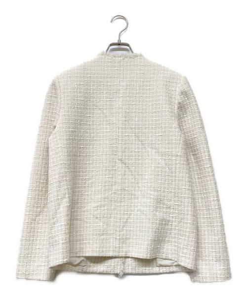 PLST（プラステ）PLST (プラステ) ツイードジャケット ホワイト サイズ:Mの古着・服飾アイテム