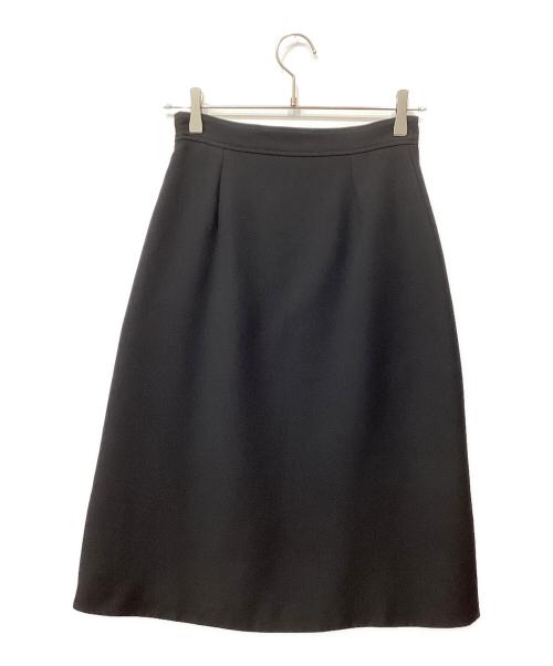 GUCCI（グッチ）GUCCI (グッチ) インターロッキングシルクウールスカート ブラック サイズ:38の古着・服飾アイテム