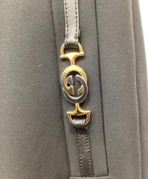GUCCI（グッチ）GUCCI (グッチ) インターロッキングシルクウールスカート ブラック サイズ:38の古着・服飾アイテム