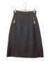 GUCCI（グッチ）の古着「インターロッキングシルクウールスカート」｜ブラック