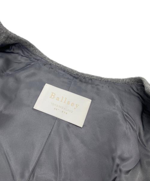 BALLSEY（ボールジィ）BALLSEY (ボールジィ) プレミアムウールリバー ノーカラーコート グレー サイズ:36の古着・服飾アイテム