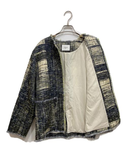 Ameri（アメリ）Ameri (アメリ) LADY LIKE PRINT TWEEDS JACKET マルチカラー サイズ:Sの古着・服飾アイテム