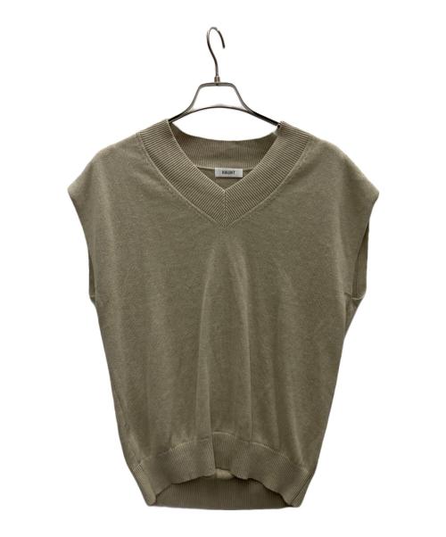 haunt（ハウント）haunt (ハウント) COTTON RINEN VEST ベージュ サイズ:FREEの古着・服飾アイテム