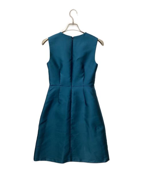 Max Mara Pianoforte（マックスマーラピアノフォルテ）MAX MARA Pianoforte (マックスマーラピアノフォルテ) ノースリーブワンピース グリーン×ブルー サイズ:38の古着・服飾アイテム