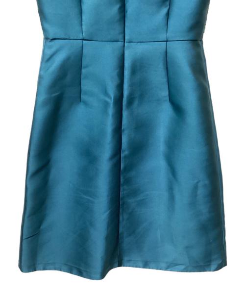 Max Mara Pianoforte（マックスマーラピアノフォルテ）MAX MARA Pianoforte (マックスマーラピアノフォルテ) ノースリーブワンピース グリーン×ブルー サイズ:38の古着・服飾アイテム