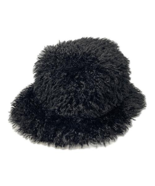 s'yte（サイト）s'yte (サイト) Poudre Fur Circle Hat ブラックの古着・服飾アイテム