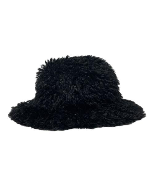 s'yte（サイト）s'yte (サイト) Poudre Fur Circle Hat ブラックの古着・服飾アイテム