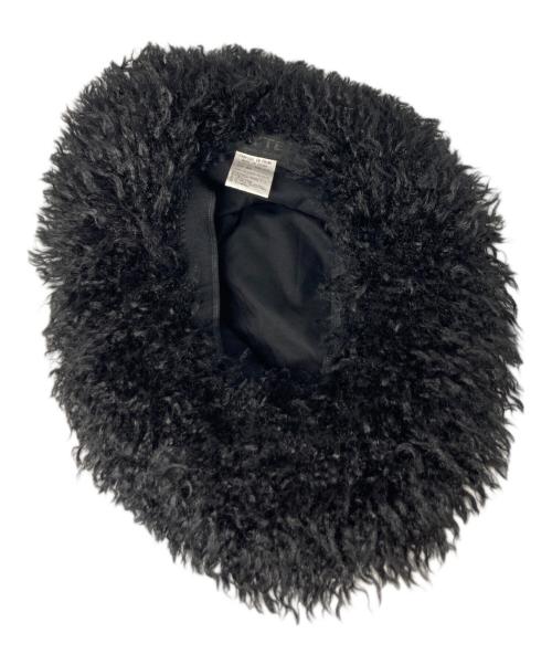 s'yte（サイト）s'yte (サイト) Poudre Fur Circle Hat ブラックの古着・服飾アイテム