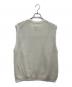 中古・古着 unfil (アンフィル) オーガニックコットン コイルドヤーン ニット ベスト アイボリー サイズ:SIZE1：5000円