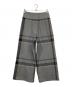 BEARDSLEY (ビアズリー) チェックウエストリブパンツ グレー サイズ:2：6000円