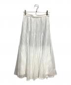 ARPEGE STORYアルページュストーリー）の古着「メッシュマチフレアスカート」｜ホワイト