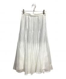 ARPEGE STORY（アルページュストーリー）の古着「メッシュマチフレアスカート」｜ホワイト
