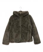 ARPEGE STORYアルページュストーリー）の古着「フェイクファーフードブルゾン」｜グレー