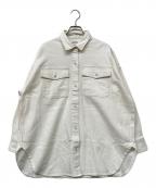 ARPEGE STORYアルページュストーリー）の古着「BIGデニムシャツ」｜ホワイト