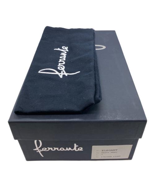 Ferrante（フェランテ）FERRANTE (フェランテ) スクエアチップコインローファー ブラック サイズ:7の古着・服飾アイテム
