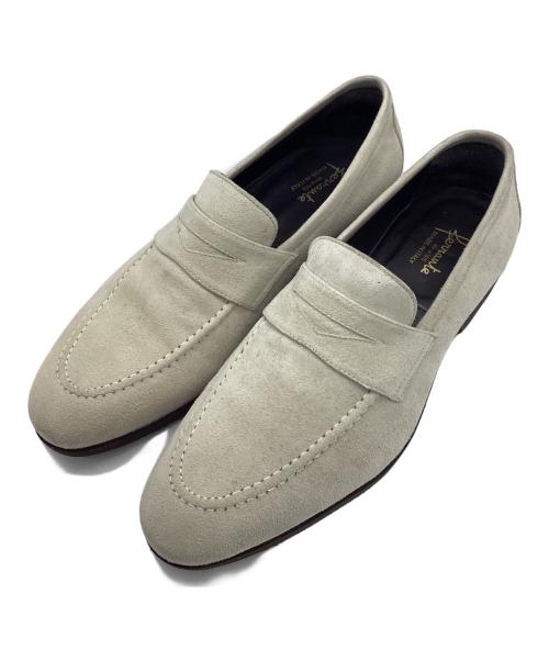 Ferrante（フェランテ）Ferrante (フェランテ) ISEO スエードコインローファー アイボリー サイズ:7の古着・服飾アイテム