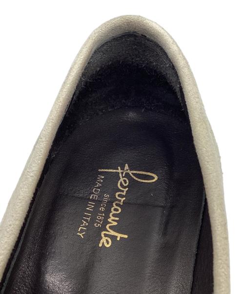 Ferrante（フェランテ）Ferrante (フェランテ) ISEO スエードコインローファー アイボリー サイズ:7の古着・服飾アイテム