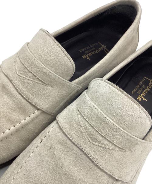 Ferrante（フェランテ）Ferrante (フェランテ) ISEO スエードコインローファー アイボリー サイズ:7の古着・服飾アイテム