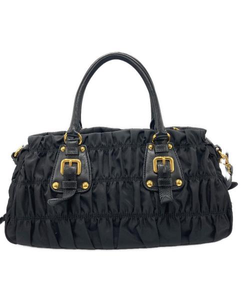 PRADA（プラダ）PRADA (プラダ) 2WAYショルダーバッグ ブラックの古着・服飾アイテム