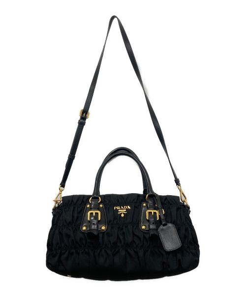 PRADA（プラダ）PRADA (プラダ) 2WAYショルダーバッグ ブラックの古着・服飾アイテム