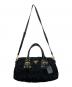 中古・古着 PRADA (プラダ) 2WAYショルダーバッグ ブラック：60000円