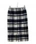 INED (イネド) シャギーチェックスカート ブラック サイズ:9：4000円