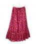 sara mallika (サラマリカ) GAUZE VOILE BIG FLOWER PRINT SKIRT ショッキングピンク サイズ:-：5000円