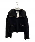 LES COYOTESレ・コヨーテ）の古着「フェルトニット」｜ブラック