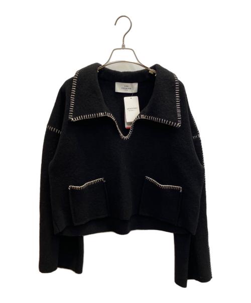 LES COYOTES（レ・コヨーテ）LES COYOTES (レ・コヨーテ) フェルトニット ブラック サイズ:フリー 未使用品の古着・服飾アイテム