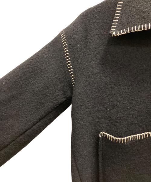 LES COYOTES（レ・コヨーテ）LES COYOTES (レ・コヨーテ) フェルトニット ブラック サイズ:フリー 未使用品の古着・服飾アイテム