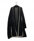 FOXEYフォクシー）の古着「パイピングロングカーディガン」｜ブラック