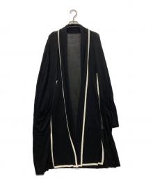 FOXEY（フォクシー）の古着「パイピングロングカーディガン」｜ブラック