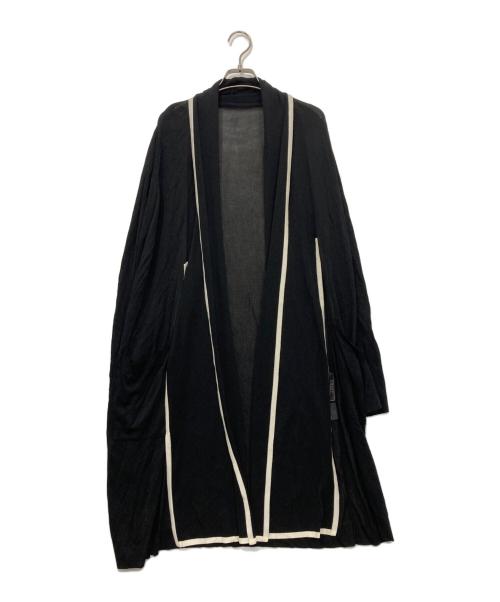 FOXEY（フォクシー）FOXEY (フォクシー) パイピングロングカーディガン ブラック サイズ:記載なしの古着・服飾アイテム