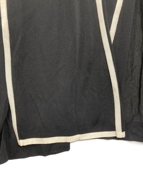 FOXEY（フォクシー）FOXEY (フォクシー) パイピングロングカーディガン ブラック サイズ:記載なしの古着・服飾アイテム