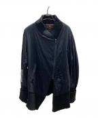 Hysteric Glamourヒステリックグラマー）の古着「アシメ中綿ジャケット」｜ブラック