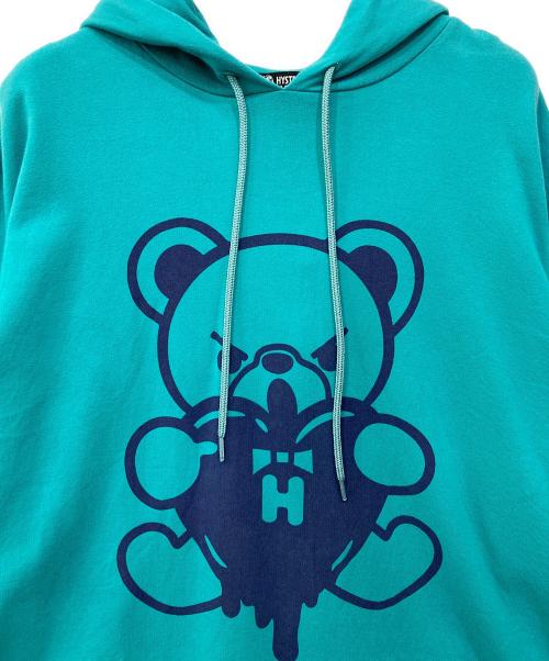 Hysteric Glamour（ヒステリックグラマー）Hysteric Glamour (ヒステリックグラマー) HEART BEAR オーバーサイズパーカー ブルー サイズ:Freeの古着・服飾アイテム