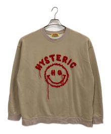 Hysteric Glamour（ヒステリックグラマー）の古着「SMILE刺繍 オーバーサイズスウェット」｜ベージュ