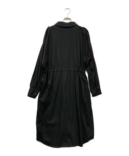 Hysteric Glamour（ヒステリックグラマー）Hysteric Glamour (ヒステリックグラマー) TICKET PATCH 長袖シャツワンピース ブラック サイズ:FREEの古着・服飾アイテム