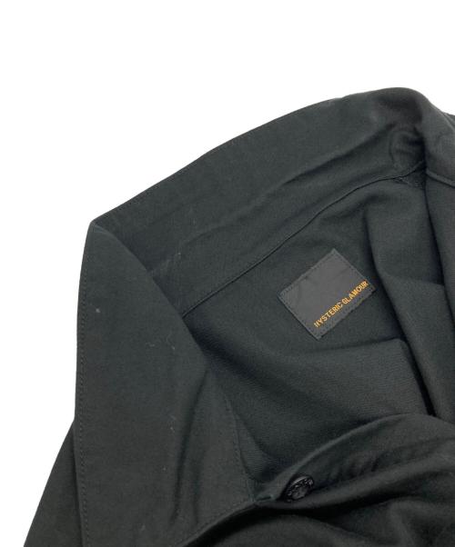 Hysteric Glamour（ヒステリックグラマー）Hysteric Glamour (ヒステリックグラマー) TICKET PATCH 長袖シャツワンピース ブラック サイズ:FREEの古着・服飾アイテム