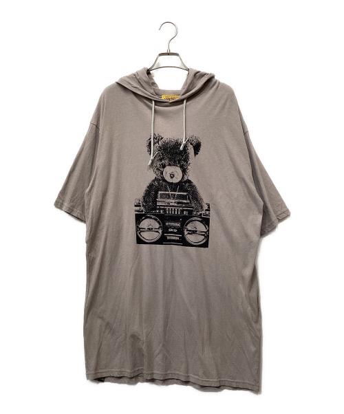 Hysteric Glamour（ヒステリックグラマー）Hysteric Glamour (ヒステリックグラマー) BEAR BOOMBOX ワンピース グレー サイズ:FREEの古着・服飾アイテム