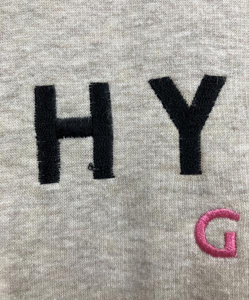 Hysteric Glamour（ヒステリックグラマー）Hysteric Glamour (ヒステリックグラマー) HYS LOGO刺繍 オーバーサイズスウェット ベージュ サイズ:Lの古着・服飾アイテム
