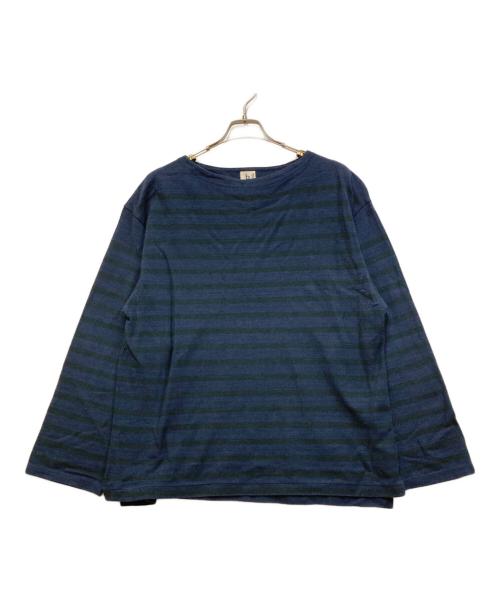 blurhms ROOTSTOCK（ブラームスルーツストック）blurhms ROOTSTOCK (ブラームスルーツストック) バスクシャツ ネイビー サイズ:00の古着・服飾アイテム