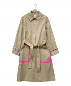 P.A.R.O.S.Hパロシュ）の古着「デザインステンカラーコート」｜ベージュ