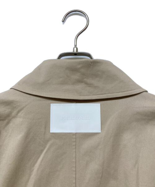 P.A.R.O.S.H（パロシュ）P.A.R.O.S.H (パロシュ) デザインステンカラーコート ベージュ サイズ:Sの古着・服飾アイテム