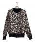 Sov.（ソブ）の古着「オリジナルレオパード柄サテンブルゾン」｜ブラック×ベージュ
