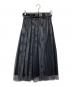 ESSENTIAL DESIGNS（エッセンシャルデザインズ）の古着「ダイヤネットチュールプリントスカート」｜ブラック