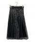 ESSENTIAL DESIGNS (エッセンシャルデザインズ) ダイヤネットチュールプリントスカート ブラック サイズ:36：5000円