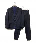 UNIVERSAL LANGUAGEユニバーサルランゲージ）の古着「2Bウールブレンドシングルブレストセットアップスーツ」｜ネイビー